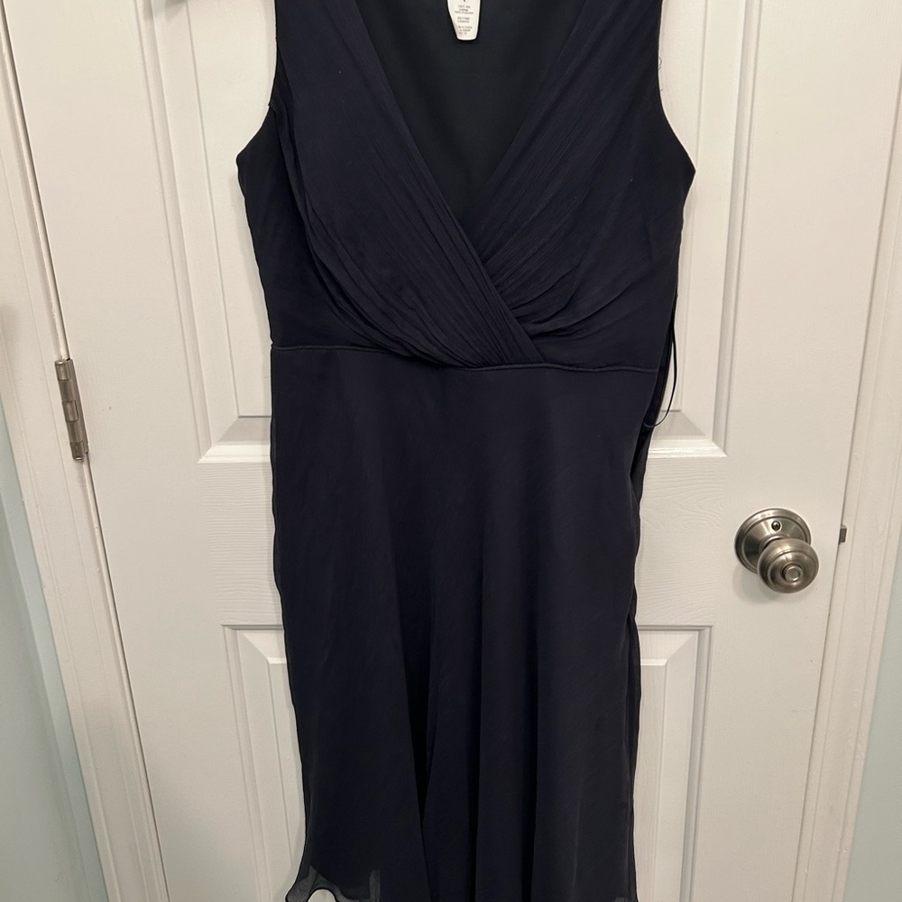 J. Crew Navy Midi Dress